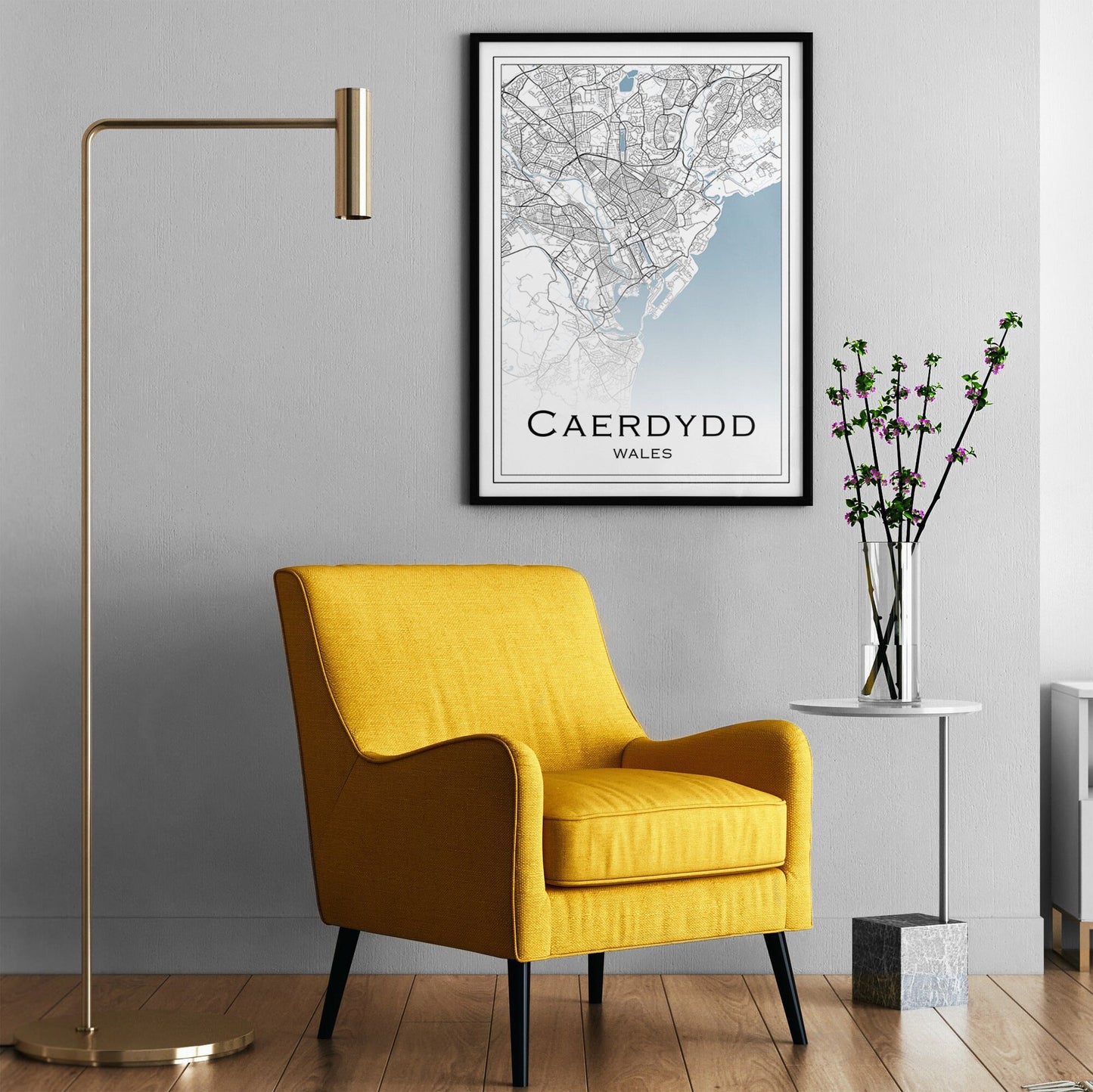 Cardiff print | Different sizes | Caerdydd wall art | Wales travel poster