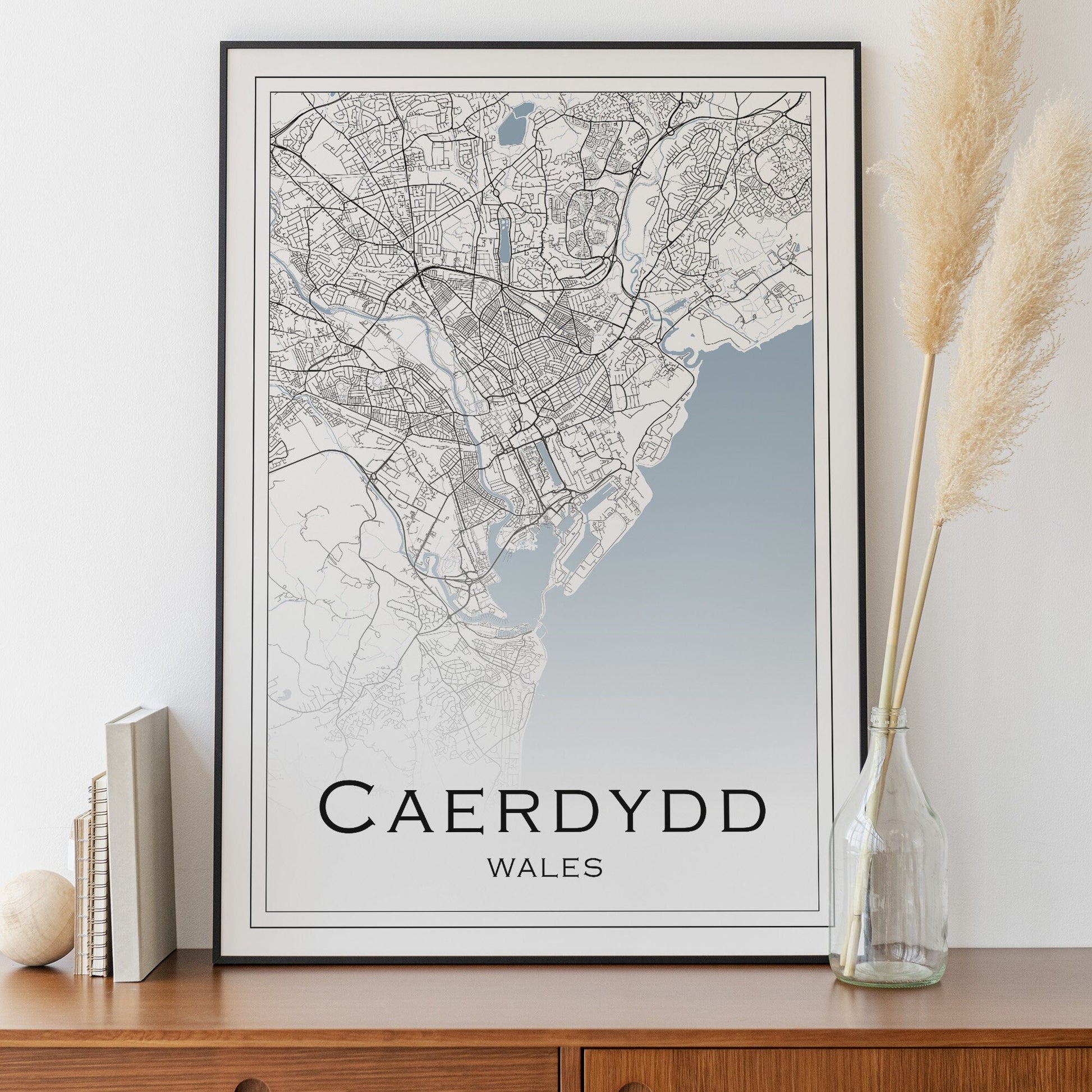 Cardiff print | Different sizes | Caerdydd wall art | Wales travel poster