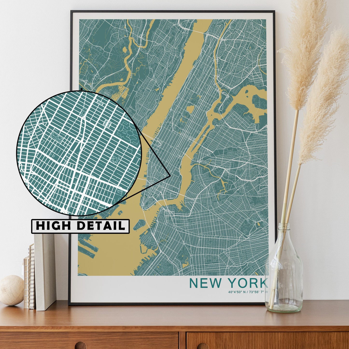 New York city map print | Different colors and sizes | NY travel poster | New York poster