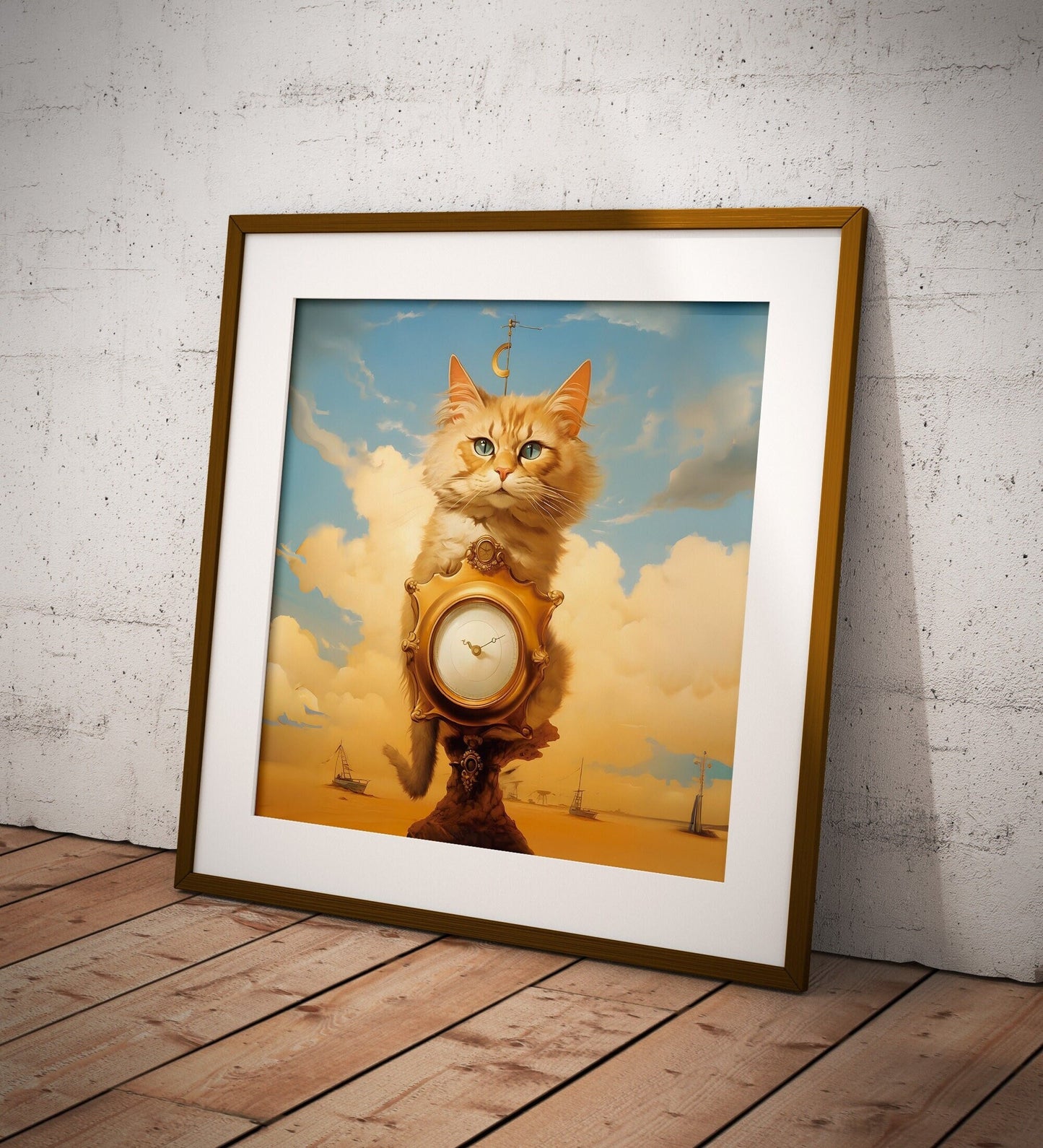 Salvador Dali print | Different sizes available | Salvador Dali Cat poster | Dali wall art poster