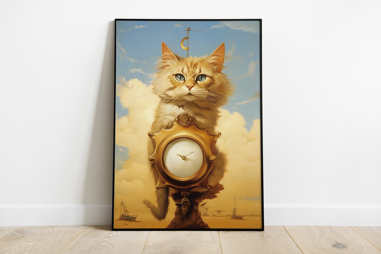 Salvador Dali print | Different sizes available | Salvador Dali Cat poster | Dali wall art poster