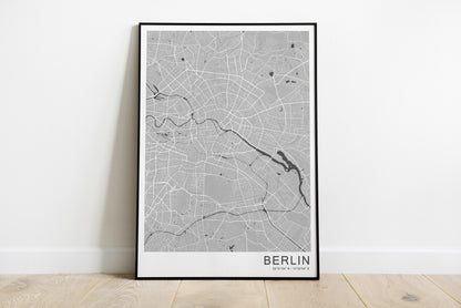 Berlin city print | Germany travel poster | Berlin street map poster