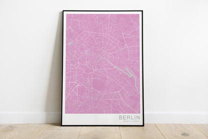 Berlin city print | Germany travel poster | Berlin street map poster