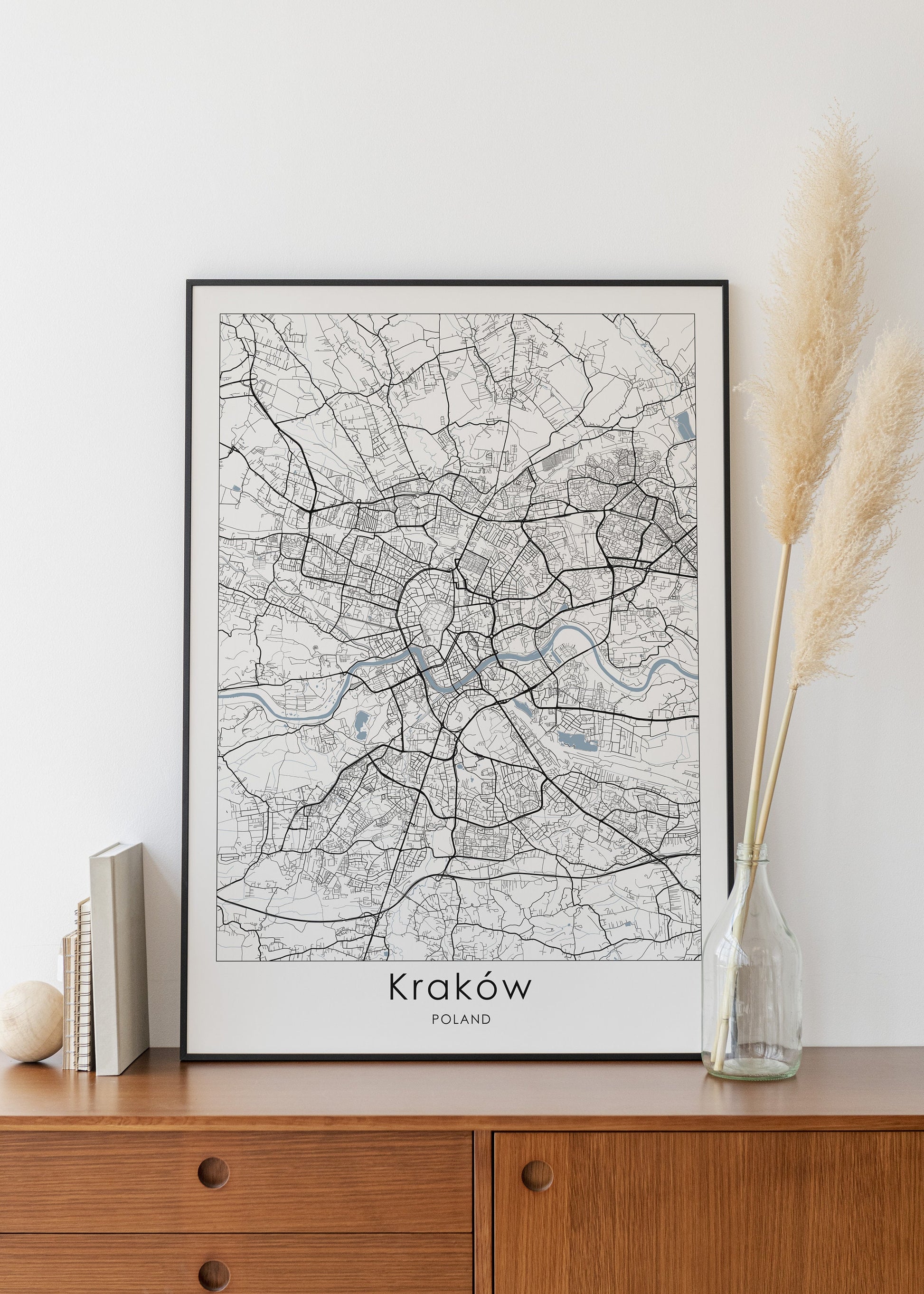 Krakow city print | Poland travel poster | Krakow wall art