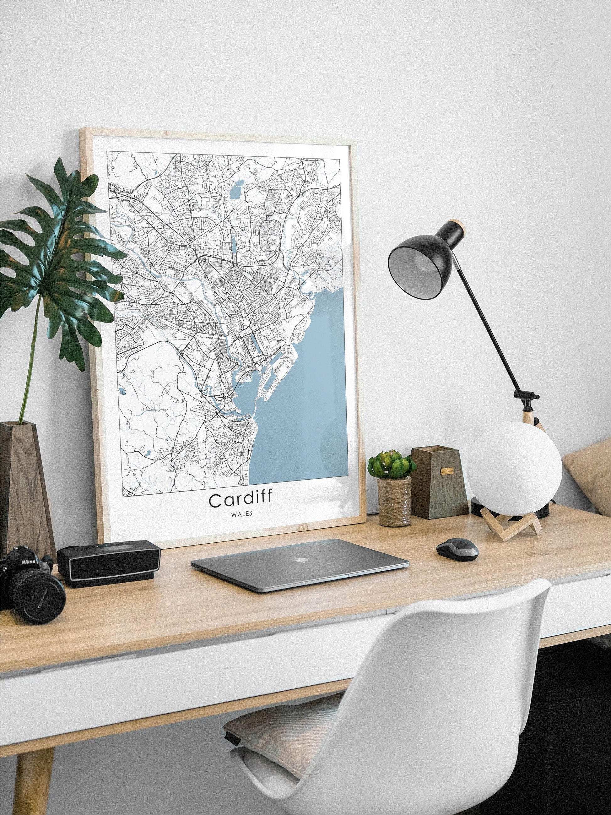 Cardiff print | Different sizes | Caerdydd wall art | Wales travel poster