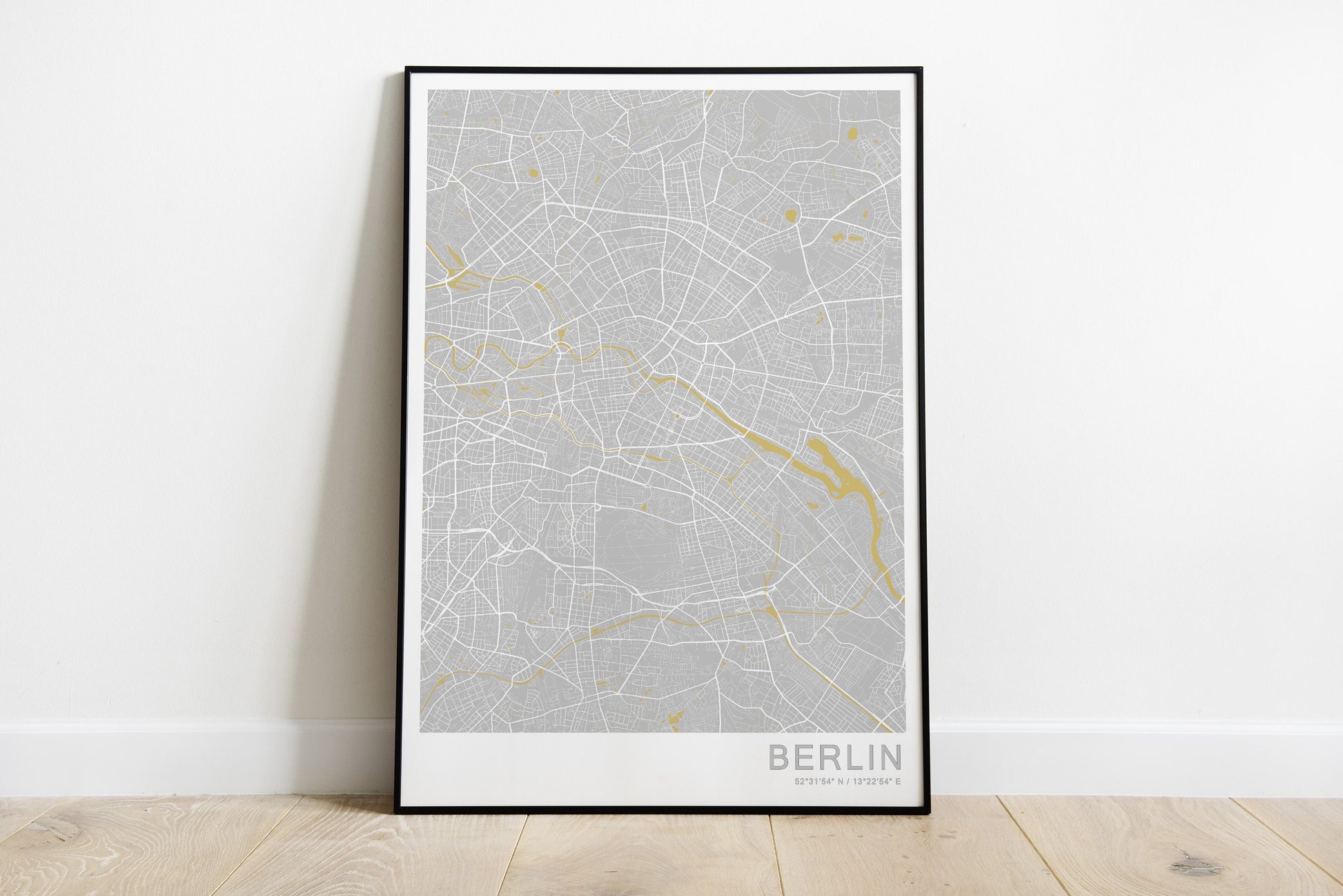 Berlin city print | Germany travel poster | Berlin street map poster