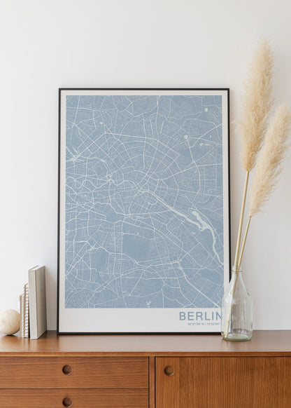 Berlin city print | Germany travel poster | Berlin street map poster