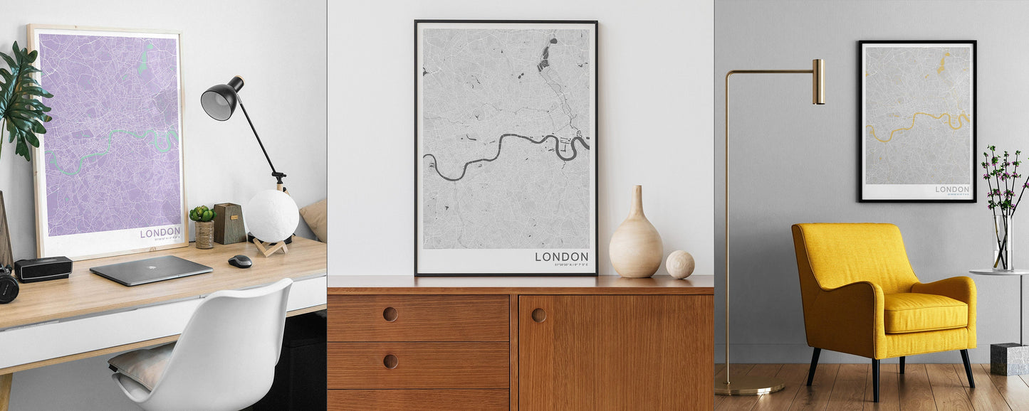 London print | Colorful England wall art | London city poster