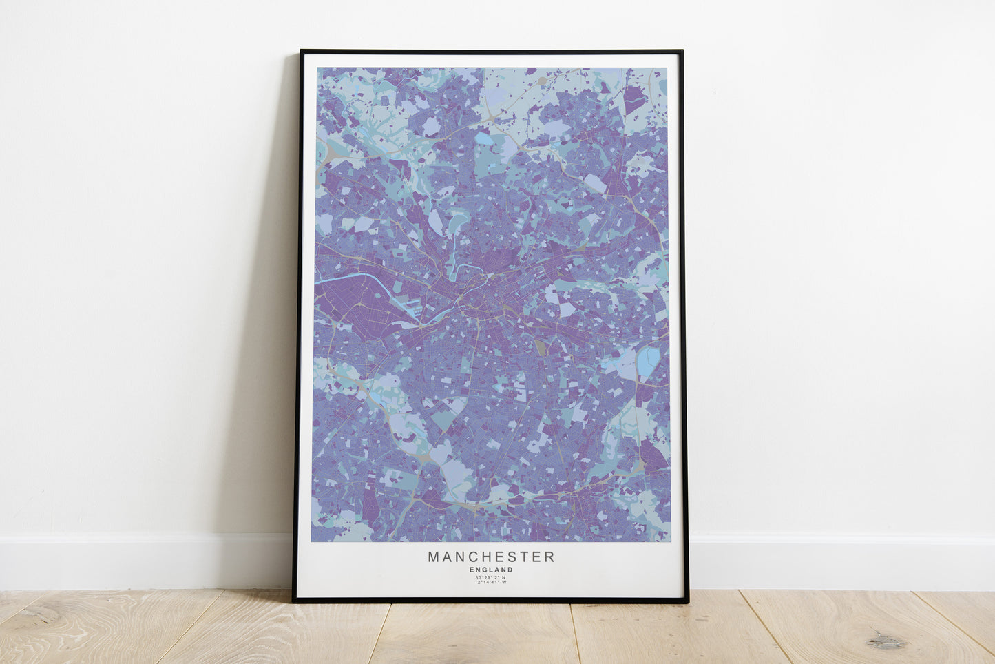 Manchester City Print | Different colors and sizes | England Wall Art Decor | Manchester travel poster