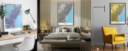 Barcelona city map print | different colors and sizes | Spain travel poster | Barcelona wall art