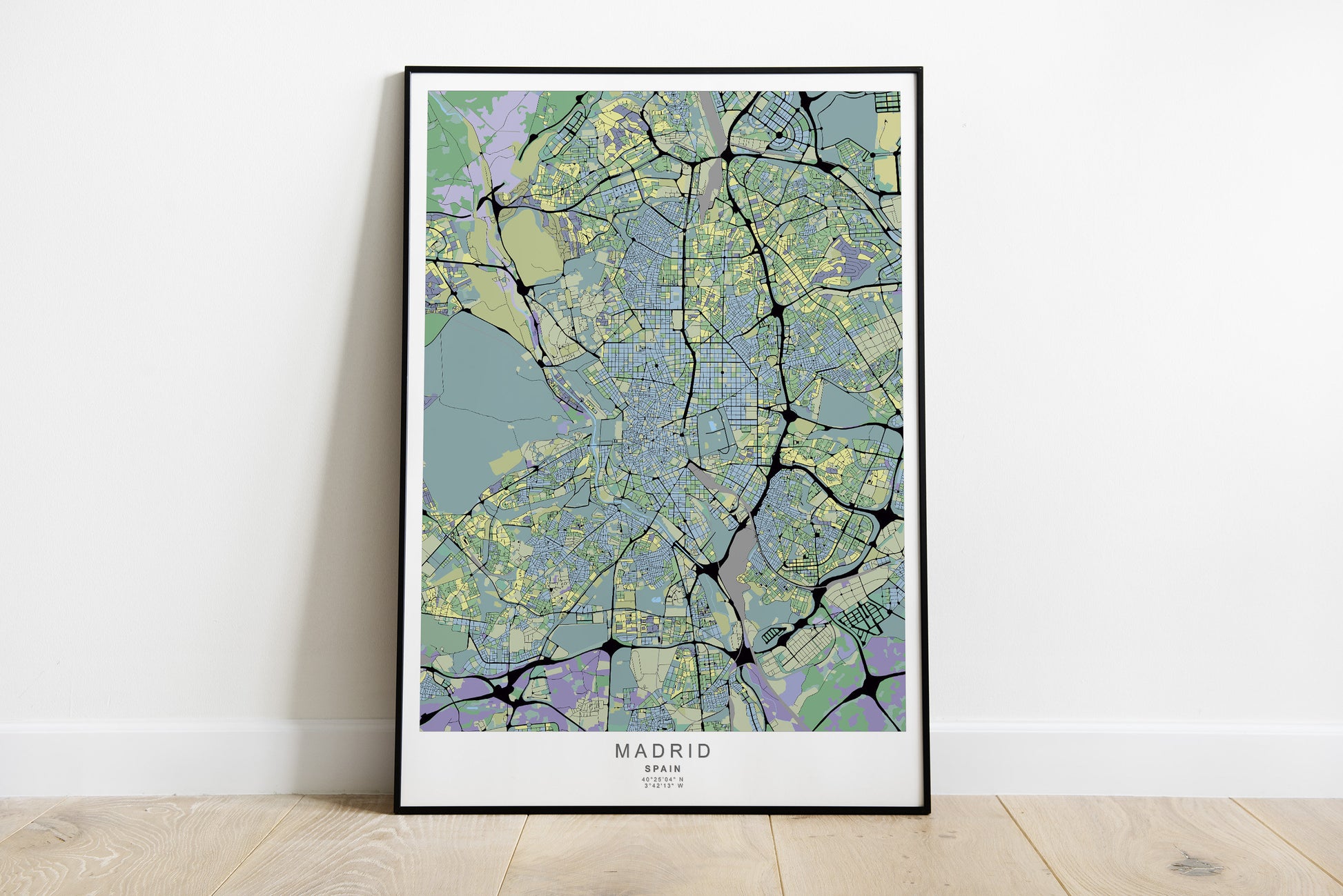 Madrid city print | Different colors and sizes | Spain travel poster | Madrid wall art