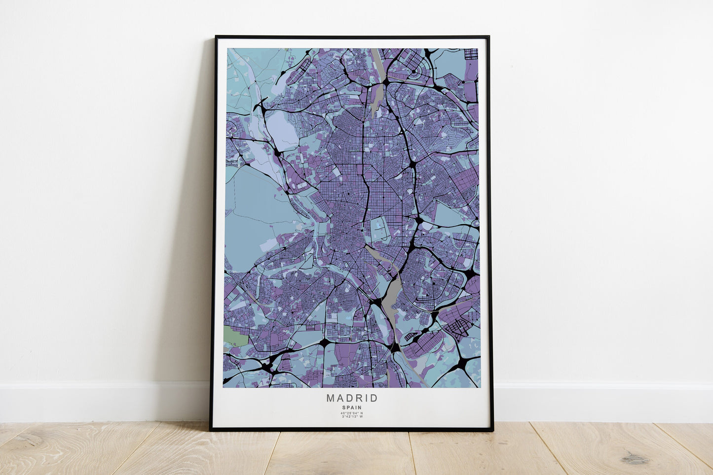 Madrid city print | Different colors and sizes | Spain travel poster | Madrid wall art