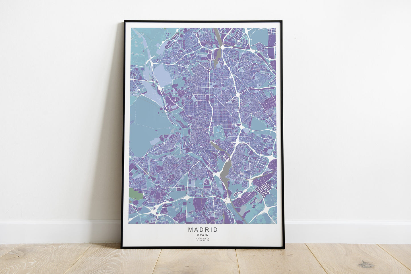 Madrid city print | Different colors and sizes | Spain travel poster | Madrid wall art