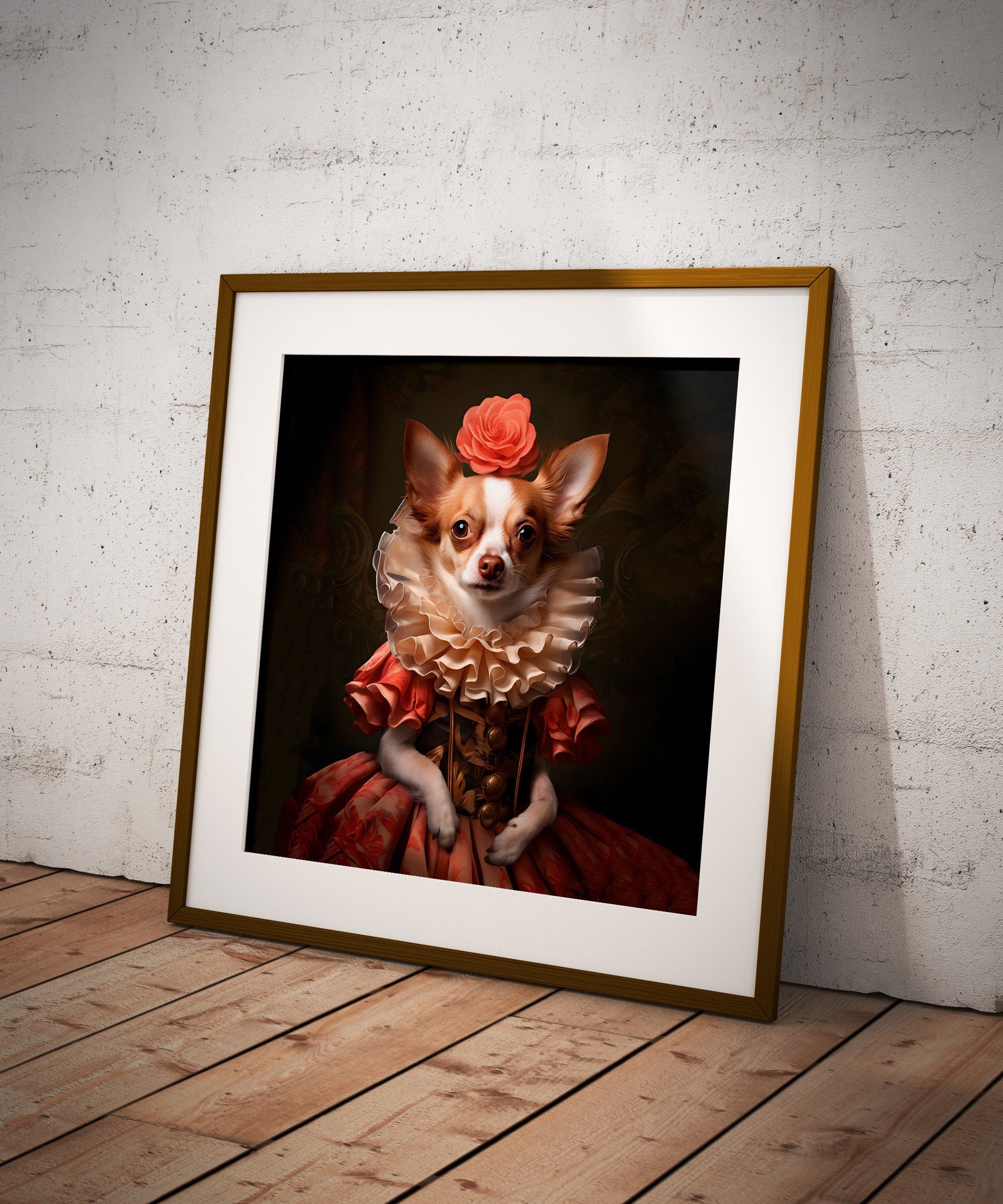 Chihuahua art print | Different styles and sizes | Cihuahua wall art | Victorian Chihuahua print