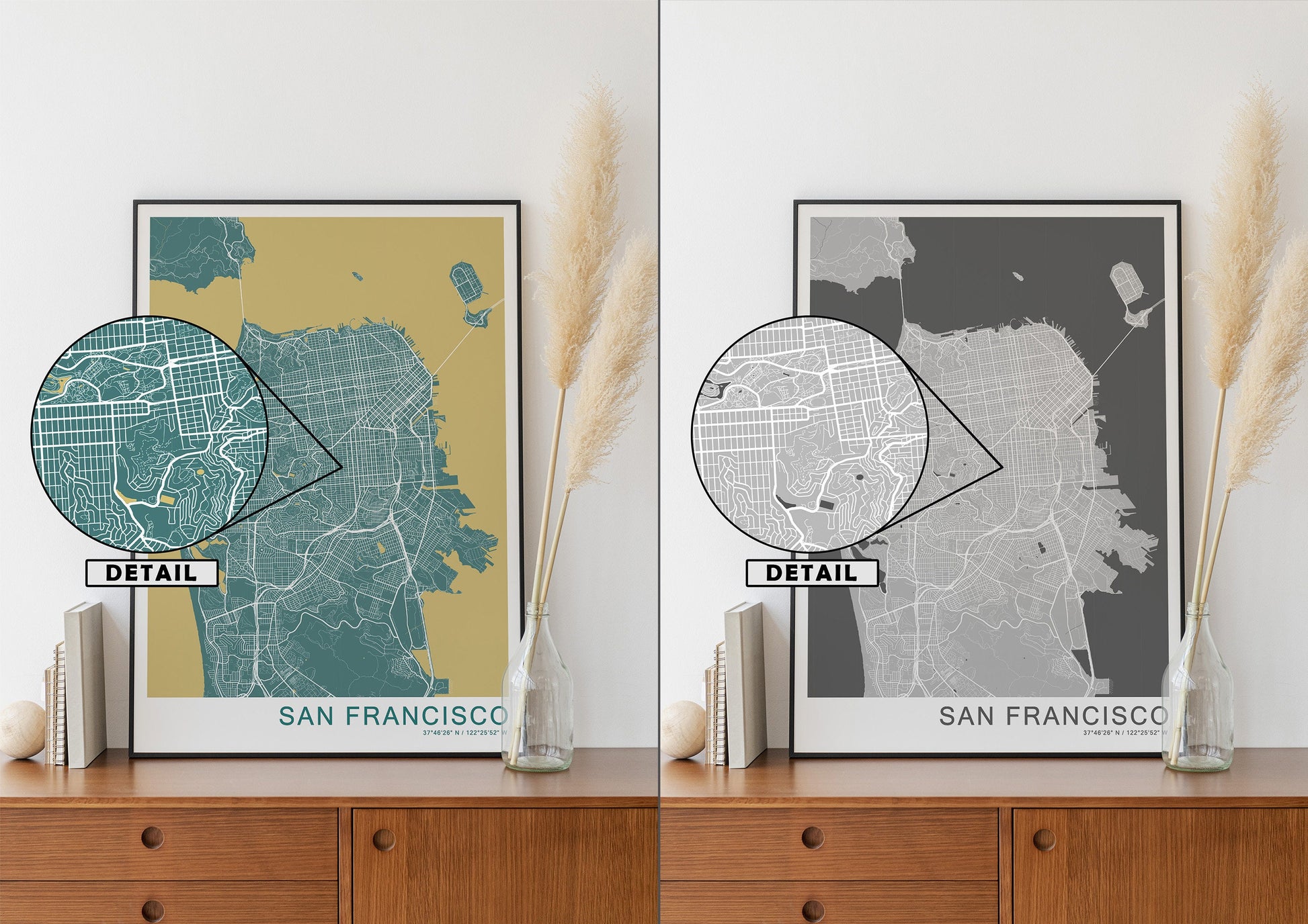 San Francisco city print | Different colors and sizes | California travel print | San Francisco wall art