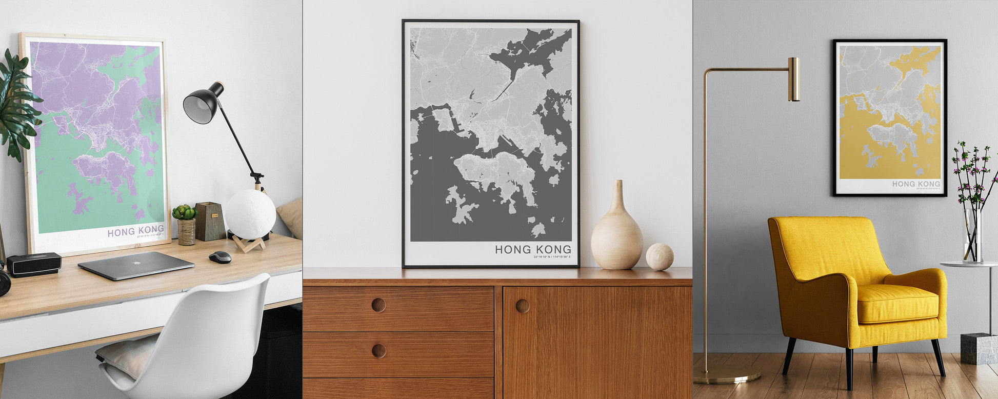 Hong Kong city print| HK travel poster | Hong Kong wall art