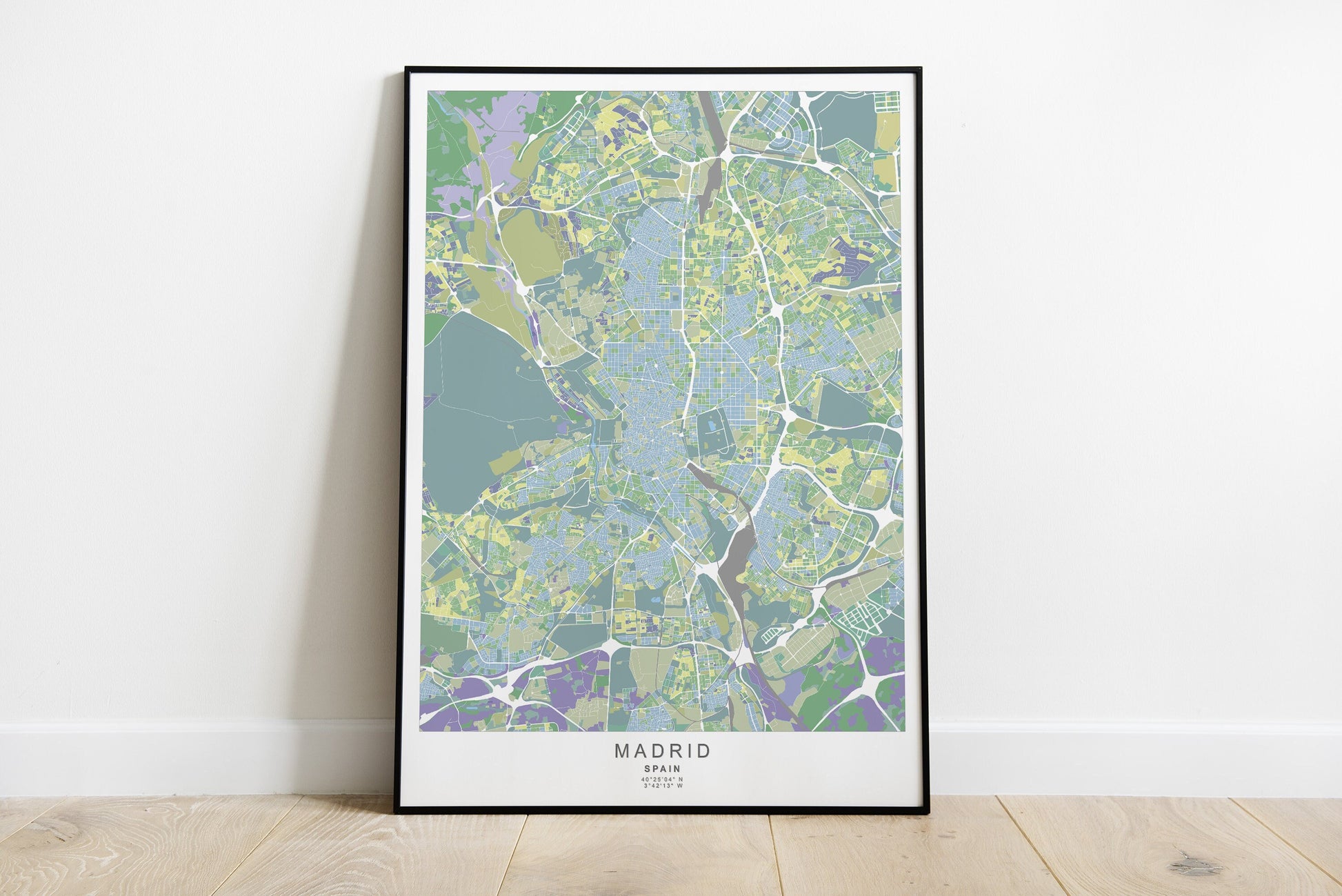 Madrid city print | Different colors and sizes | Spain travel poster | Madrid wall art