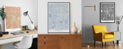 Houston print | Texas wall art | Houston city map print | Houston travel poster