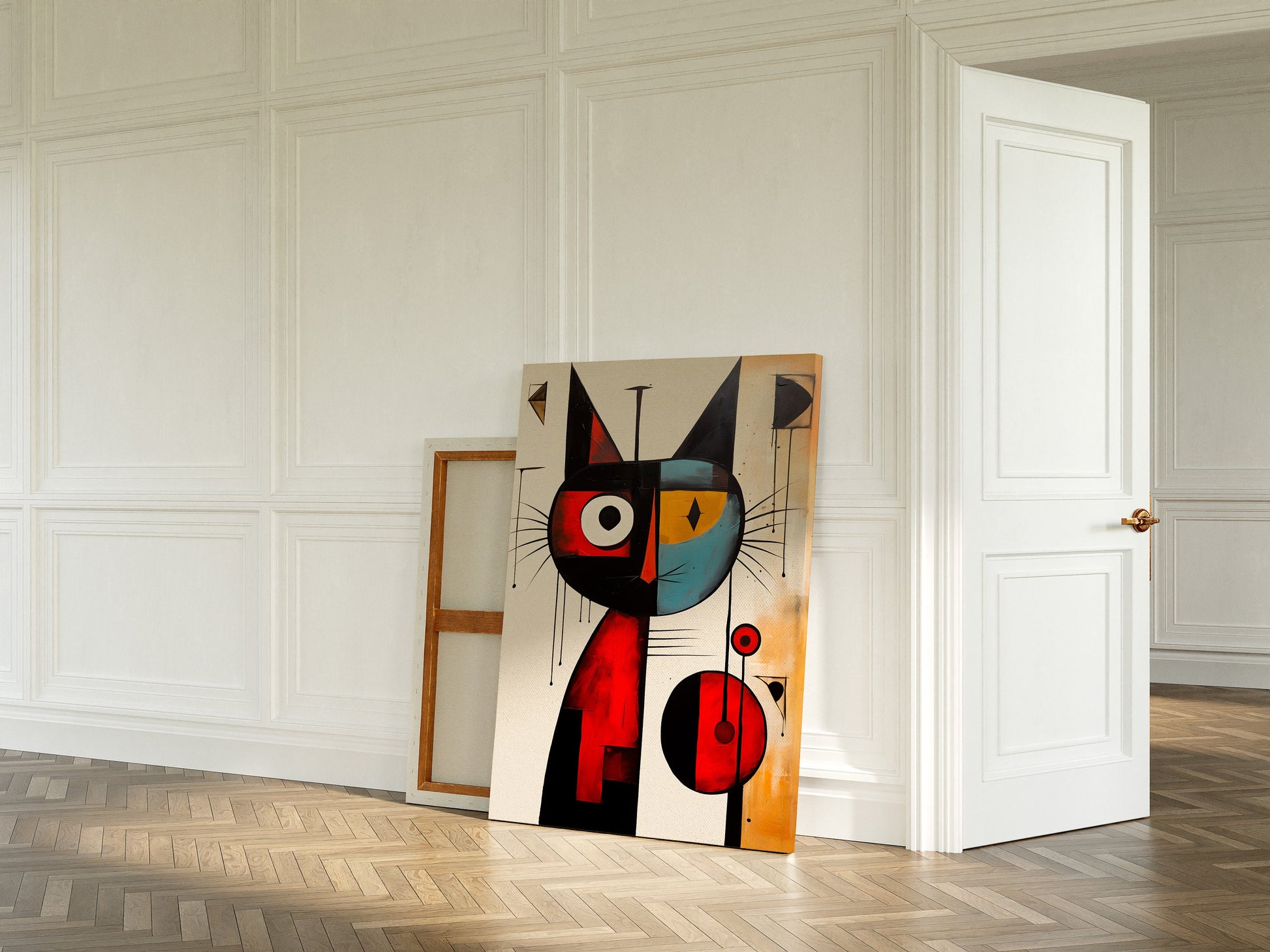 Miro Cat portrait | Different sizes | Joan Miro wall art | Miro Cat print | Joan Miro canvas